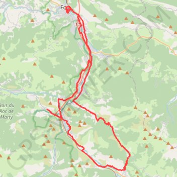 Itinéraire Cazenave Serre et Allens, distance, dénivelé, altitude, carte, profil, trace GPS