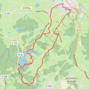 Itinéraire Parc du Morvan - Saulieu, distance, dénivelé, altitude, carte, profil, trace GPS