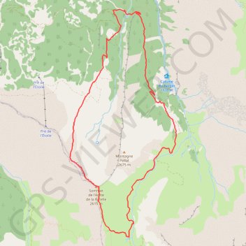Itinéraire Col de Girabeau la Ratelle, distance, dénivelé, altitude, carte, profil, trace GPS