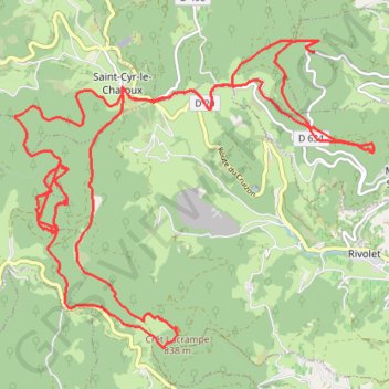 Itinéraire trace_GEbgW, distance, dénivelé, altitude, carte, profil, trace GPS