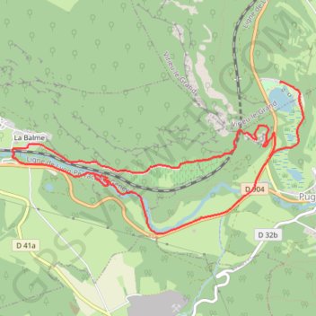Itinéraire Cascade des Dards depuis le Lac de Virieu, distance, dénivelé, altitude, carte, profil, trace GPS