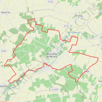Itinéraire Les Touches de Perigny, distance, dénivelé, altitude, carte, profil, trace GPS