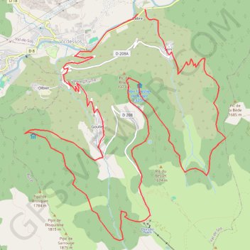 Itinéraire Mine du Rancié, distance, dénivelé, altitude, carte, profil, trace GPS