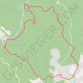 Itinéraire Mejannes le Clap, plage des Baux, distance, dénivelé, altitude, carte, profil, trace GPS