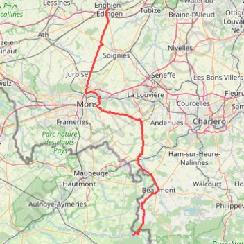Itinéraire Val Joly Enghien, distance, dénivelé, altitude, carte, profil, trace GPS