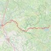 Itinéraire V 93 Limoges - Vassivière (Véloroute), distance, dénivelé, altitude, carte, profil, trace GPS