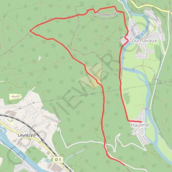 Itinéraire OpenLayers.Feature.Vector_18742, distance, dénivelé, altitude, carte, profil, trace GPS