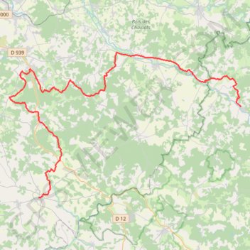 Itinéraire Tour de Charente - Etape 4/5 : Javerlhac - Villebois-Lavalette - 16276 - UtagawaVTT.com, distance, dénivelé, altitude, carte, profil, trace GPS