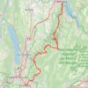 Itinéraire Traversée des Bauges d’Annecy à Chambéry, distance, dénivelé, altitude, carte, profil, trace GPS