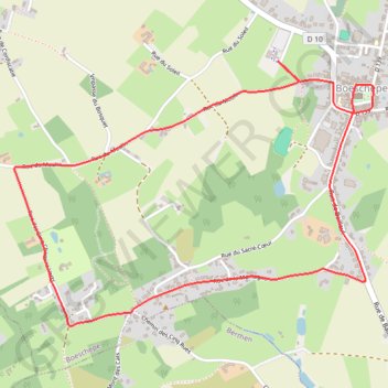 Itinéraire Boeschepe - Village Patrimoine, distance, dénivelé, altitude, carte, profil, trace GPS