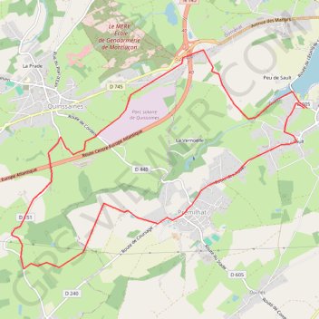 Itinéraire Sortie Je 4 Avril, distance, dénivelé, altitude, carte, profil, trace GPS