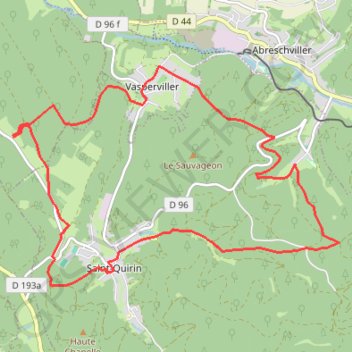 Itinéraire Circuit des 7 Roses, distance, dénivelé, altitude, carte, profil, trace GPS