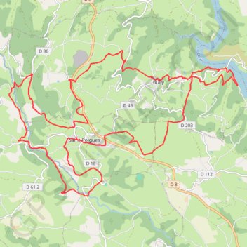 Itinéraire Les Gorges de la Loire et le Val d'Isable - Saint-Polgues, distance, dénivelé, altitude, carte, profil, trace GPS