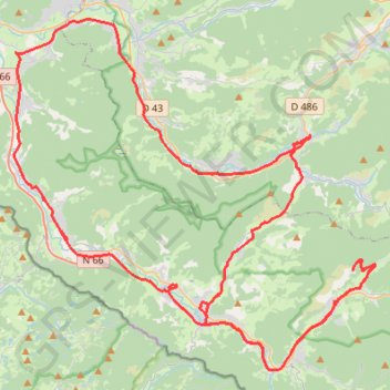 Itinéraire Azureva - Bussang - Col du Menil - Cornimont - Rupt - Bussang - Azureva, distance, dénivelé, altitude, carte, profil, trace GPS