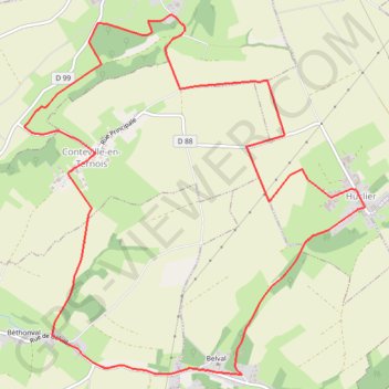 Itinéraire Sentier Le Saint Benoît, distance, dénivelé, altitude, carte, profil, trace GPS