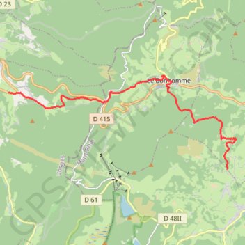 Itinéraire Traversée des Vosges - De Lapoutroie à Plainfaing, distance, dénivelé, altitude, carte, profil, trace GPS