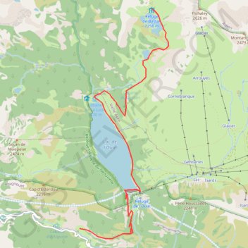 Itinéraire Refuge de Bastan, distance, dénivelé, altitude, carte, profil, trace GPS