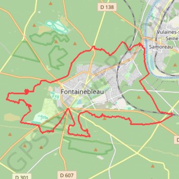 Itinéraire 39. Franchard, distance, dénivelé, altitude, carte, profil, trace GPS