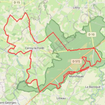 Itinéraire En Forêt de Balleroy, distance, dénivelé, altitude, carte, profil, trace GPS