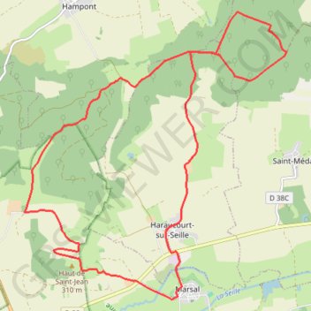 Itinéraire Le Pays du Sel de Thierry Jeandel, distance, dénivelé, altitude, carte, profil, trace GPS
