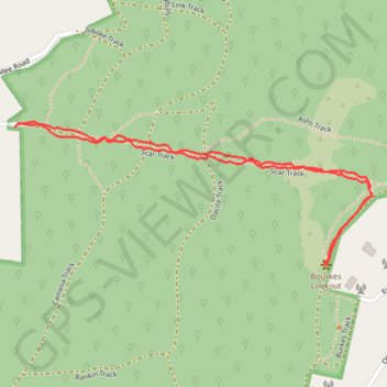 Itinéraire Bourke's Lookout - Glasgow Track, distance, dénivelé, altitude, carte, profil, trace GPS