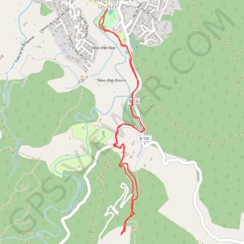 Itinéraire Maureillas-le Vallon de Marie, distance, dénivelé, altitude, carte, profil, trace GPS