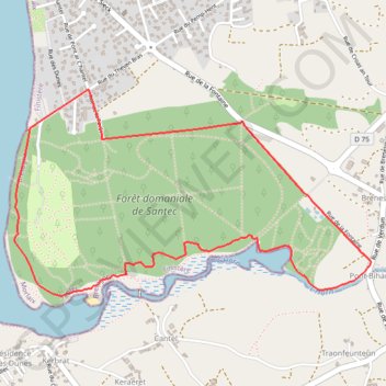 Itinéraire Entre dune et forêt, distance, dénivelé, altitude, carte, profil, trace GPS