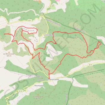 Itinéraire Font Blanche, distance, dénivelé, altitude, carte, profil, trace GPS