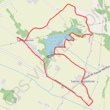 Itinéraire Le Lac Saint-Sernin, distance, dénivelé, altitude, carte, profil, trace GPS