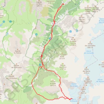 Itinéraire Passage de Rosoire, distance, dénivelé, altitude, carte, profil, trace GPS