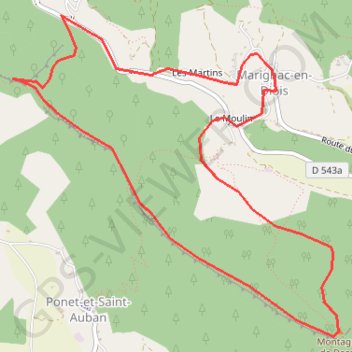 Itinéraire Montagne de desse, distance, dénivelé, altitude, carte, profil, trace GPS