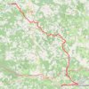 Itinéraire Excideuil-Le Lardin, distance, dénivelé, altitude, carte, profil, trace GPS