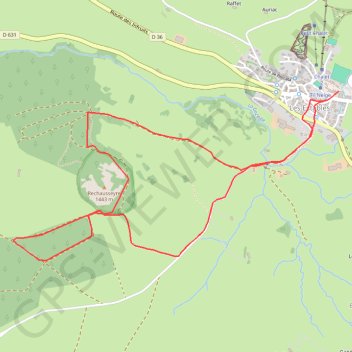 Itinéraire Reychausseyre, distance, dénivelé, altitude, carte, profil, trace GPS