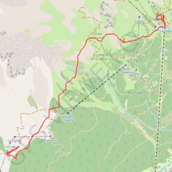 Itinéraire Samoëns, Grand balcon du Mont Blanc, distance, dénivelé, altitude, carte, profil, trace GPS