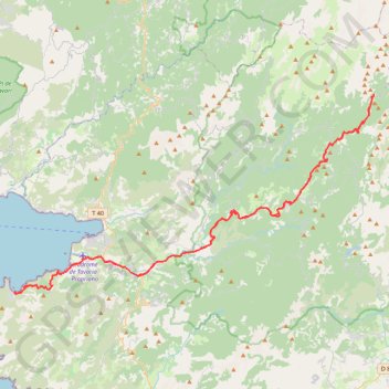 Itinéraire Campomoro - Bavella, distance, dénivelé, altitude, carte, profil, trace GPS