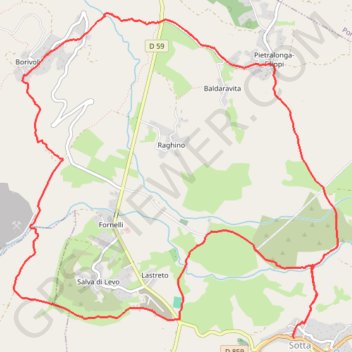 Itinéraire Trail de Bitalza Sotta-Sotta, distance, dénivelé, altitude, carte, profil, trace GPS