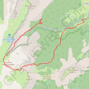 Itinéraire Rochers du Parquet - Peyre Rouge, distance, dénivelé, altitude, carte, profil, trace GPS
