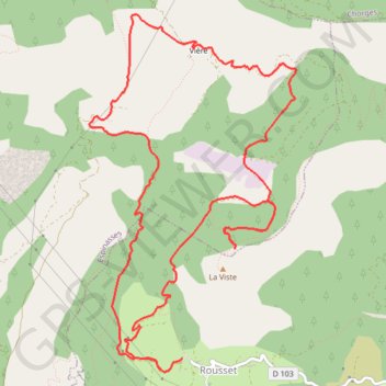 Itinéraire Circuit de Trente Pas - la Viste, distance, dénivelé, altitude, carte, profil, trace GPS