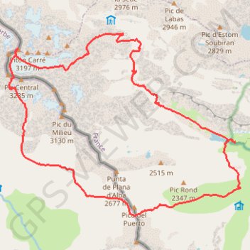 Itinéraire Sur les traces de la première à la Pique Longue du Vignemale, distance, dénivelé, altitude, carte, profil, trace GPS