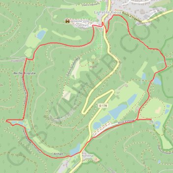 Itinéraire circuit, distance, dénivelé, altitude, carte, profil, trace GPS