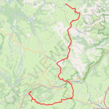 Itinéraire Traversée Puy de Dôme et Cantal, distance, dénivelé, altitude, carte, profil, trace GPS