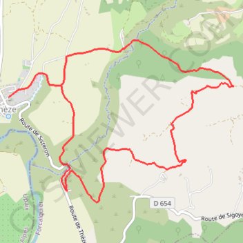 Itinéraire La tournée des chênes, distance, dénivelé, altitude, carte, profil, trace GPS