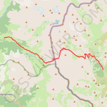 Itinéraire Campo-Base-Fouillouse, distance, dénivelé, altitude, carte, profil, trace GPS