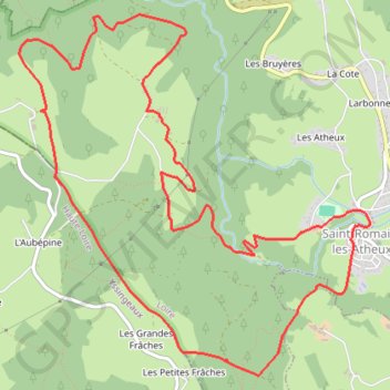 Itinéraire St Romain, distance, dénivelé, altitude, carte, profil, trace GPS