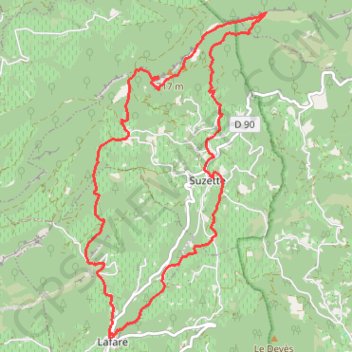 Itinéraire La Crête de Saint Amand, distance, dénivelé, altitude, carte, profil, trace GPS
