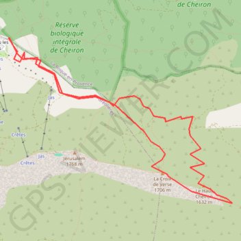 Itinéraire Les marmottes de gréo, distance, dénivelé, altitude, carte, profil, trace GPS