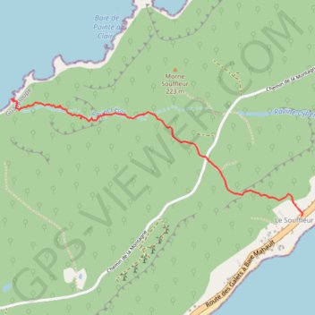 Itinéraire Sentier de la Riviere, distance, dénivelé, altitude, carte, profil, trace GPS