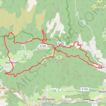 Itinéraire De part et d’autre du Col de Mouzoules (reconnaissance), distance, dénivelé, altitude, carte, profil, trace GPS