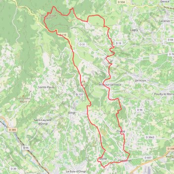 Itinéraire 60km Véloz 26 dép Fronten-22996957, distance, dénivelé, altitude, carte, profil, trace GPS