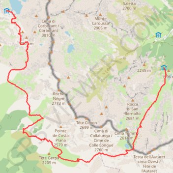 Itinéraire Udvpx, distance, dénivelé, altitude, carte, profil, trace GPS